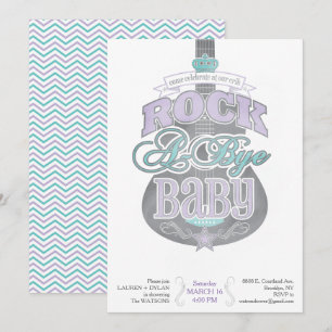 *Sten A Adjö* Baby Shower-inbjudan Inbjudningar