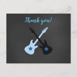 Sten a hej Rockstar Guitar Tackkort Anteckningskort