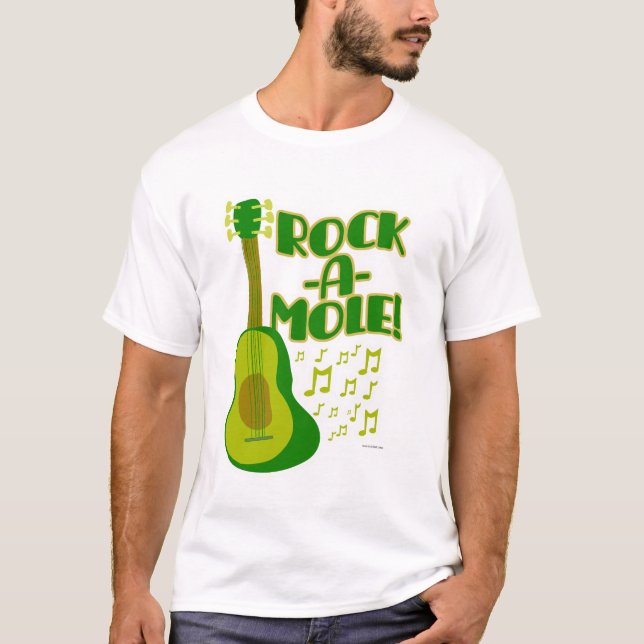 Sten A Mole Funny Avocado Tecknad Slogan Art T-Shi T Shirt (Framsida)