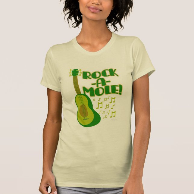 Sten A Mole Funny Avocado Tecknad Slogan Art Tee Shirt (Framsida)