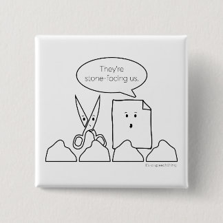 Sten-ansikte knäppas knapp