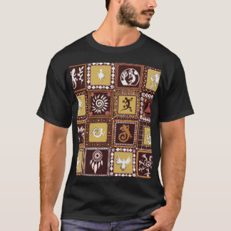 Sten Art Imitation: Vintage Mönster. T Shirt