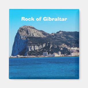 Sten av Gibraltar reser fotosouvenirmagneten Magnet