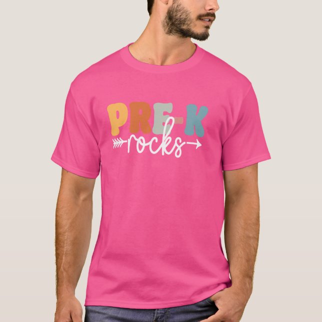Sten-Back to school-lärare Studenter Pre-k T Shirt (Framsida)
