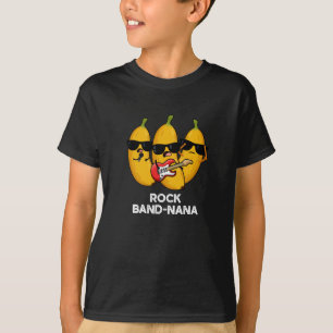 Sten Band-nana Funny Banana Pun Mörk BG T Shirt