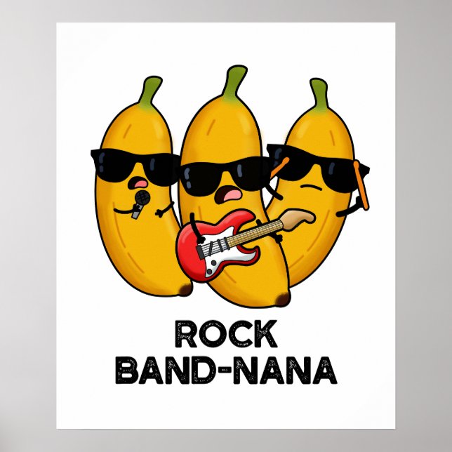 Sten Band-nana Funny Banana Pun Poster (Framsidan)
