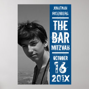 Sten Band Pub Mitzvah Poster i Blue