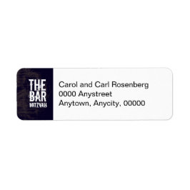 Sten Band Pub Mitzvah Returadress Etikett