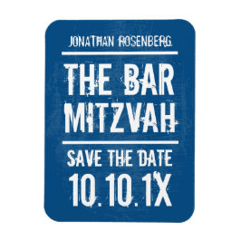 Sten Band Pub Mitzvah Spara datum magneter, Blue Magnet