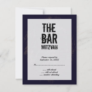 Sten Band Pub Mitzvah-svarskort OSA Kort