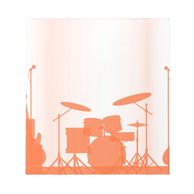 Sten-bandutrustning på scenen anteckningsblock (Framsida)