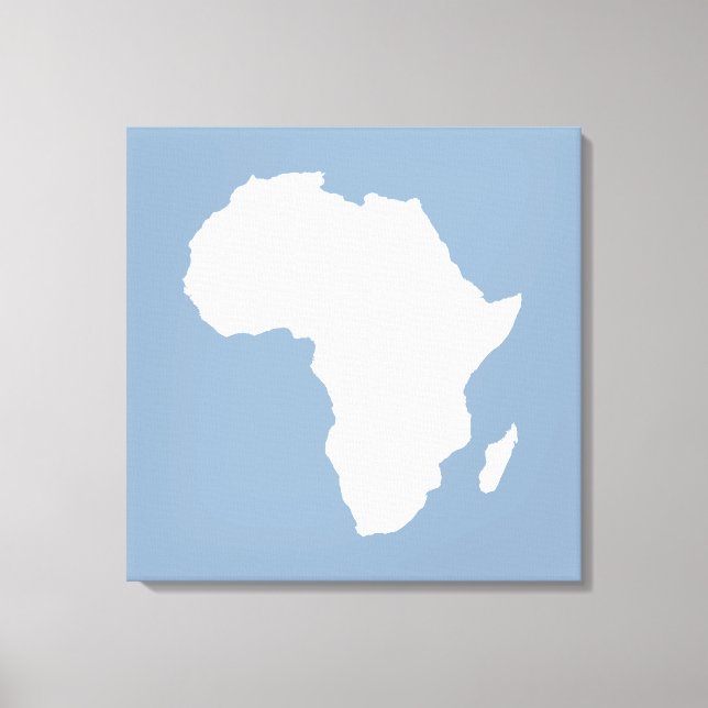 Sten Blue Audacious Afrika Canvastryck (Framsida)
