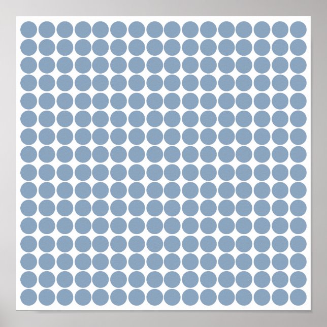 Sten Blue Safari Dot Poster (Framsidan)