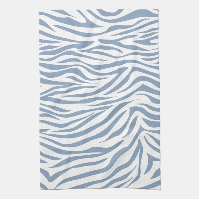 Sten Blue Safari Zebra Kökshandduk (Vertikal)