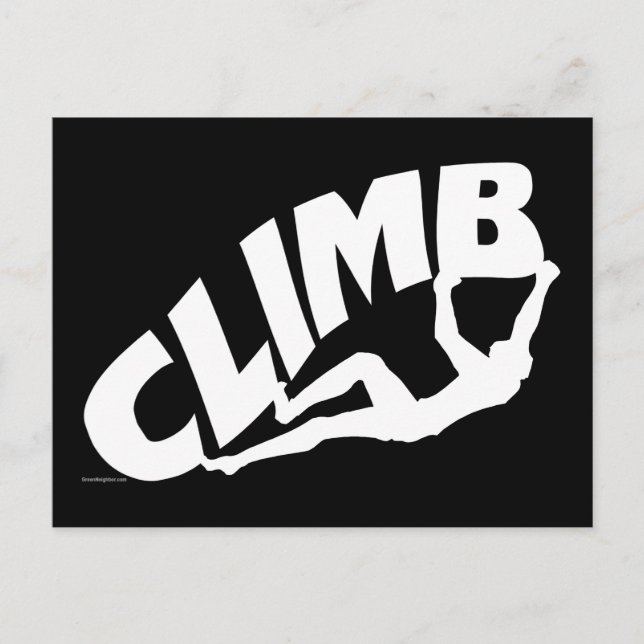 Sten Bouldering klättring Vykort (Framsida)