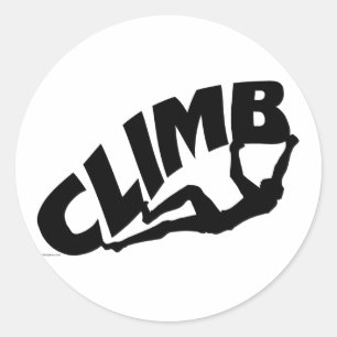 Sten Bouldering Runt Klistermärke