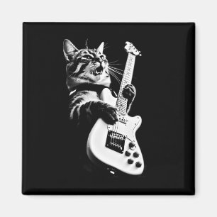 Sten Cat Pay Guitar - Funny Guitar Cat 1 Magnet
