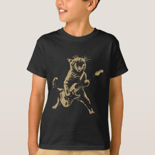 Sten Cat Pay Guitar - Funny Guitar Cat T Shirt