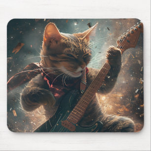 Sten Cat-uppspelning av Guitar-musslor Musmatta