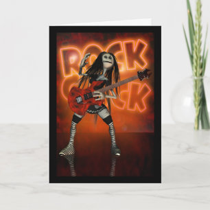 Sten Chick Birthday Card Moonies rag docka rocker Kort