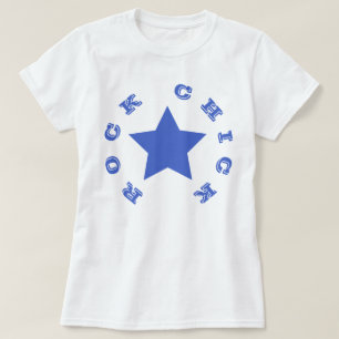 STEN CHICK  Blåstjärniga T-Shirt för kvinnor i 