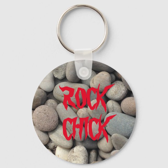 STEN CHICK PEBBLE STONE NYCKELRING (Framsida)