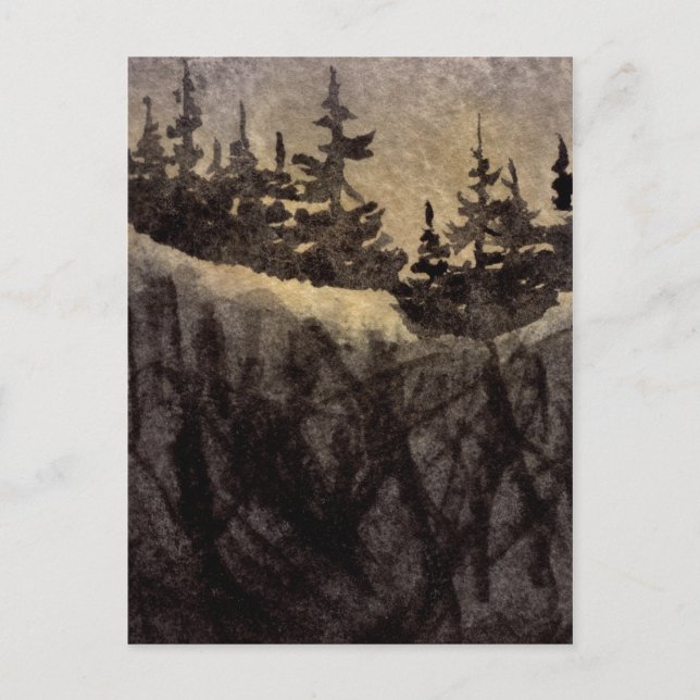 "Sten Cliff #4" vykort för Land-vägar (Framsida)
