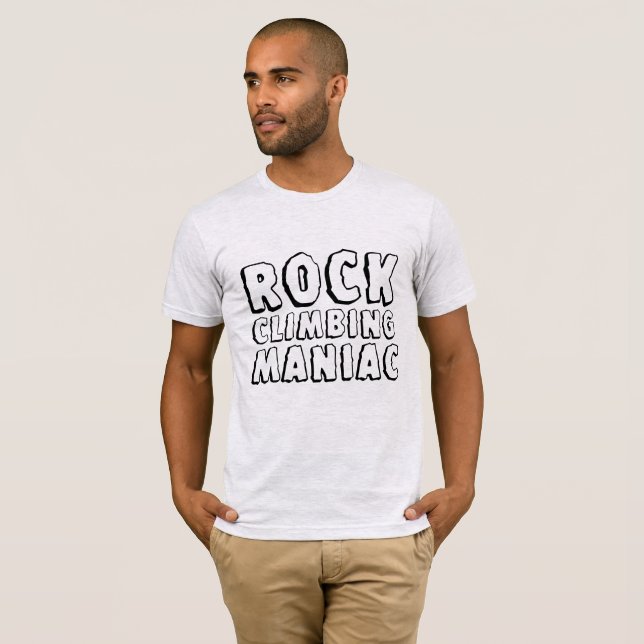 STEN CLIMBING MANIAC T-shirts, STEN CLIMBER T Shirt (Hel framsida)