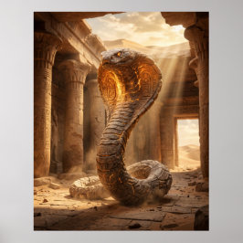 Sten Cobra Öken Tempel Poster