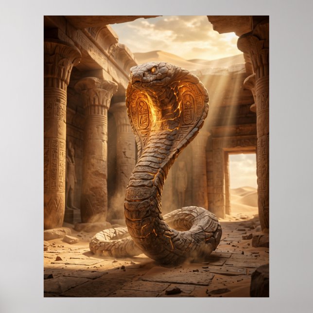 Sten Cobra Öken Tempel Poster (Framsidan)