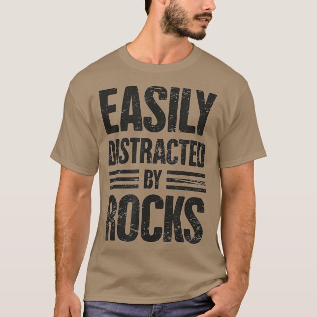 Sten Collector Geology Mineral Rockhounding T Shirt (Framsida)