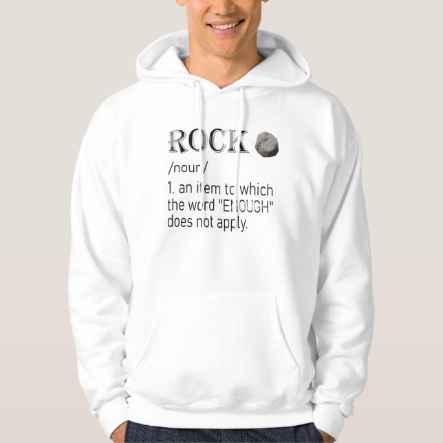 Sten Collector Rockhounding Geolog Hoodie (Framsida)
