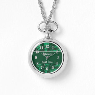 Sten Collector Treasure Hunt Time Grönt Rockhound Armbandsur