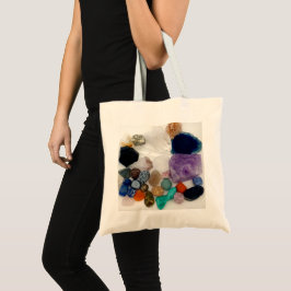 Sten Collectors Gemstone Tote Bag - Unik gåva Tygkasse
