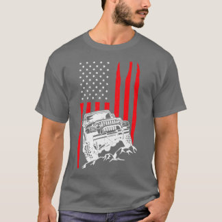 Sten Crawler American Flagga Patriotic Monster Las T Shirt