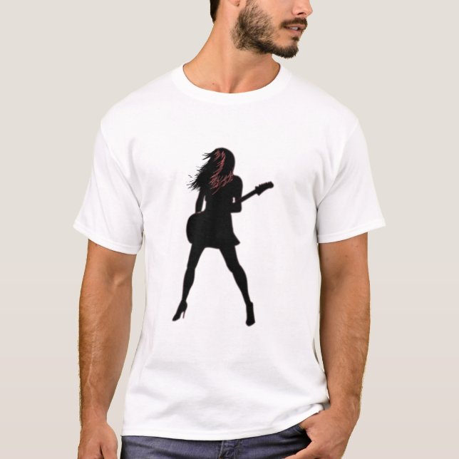 Sten Dam med Guitar T-Shirt (Framsida)