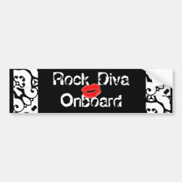 "Sten Diva Onboard Bumper Sticker" - Anpassade Bildekal