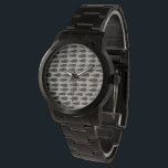 Sten - droppar armbandsur<br><div class="desc">Stone VI av Chariklia Zarris. Mönster med upprepade droppliknande former.</div>