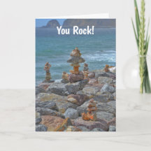 Sten Du Sten Beach Roligt Birday Card
