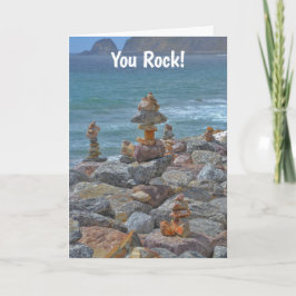 Sten Du Sten Beach Roligt Birday Card Kort