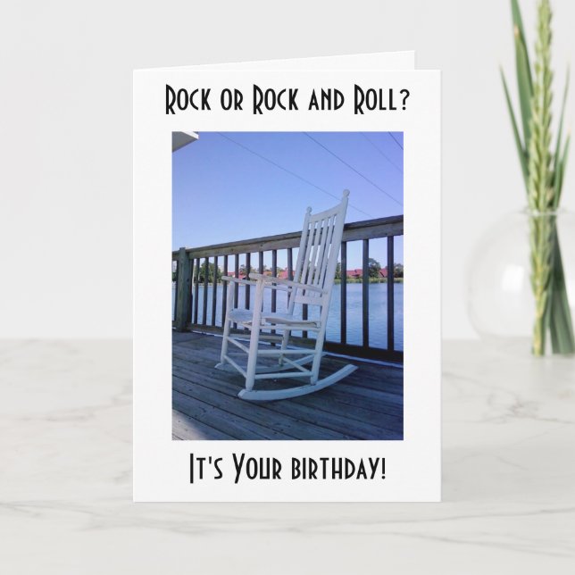 STEN ELLER ROCK AND ROLL PÅ DIN BIRTHDAY KORT (Framsida)