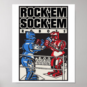 Sten em Sock em Robots Boxing Ring Poster