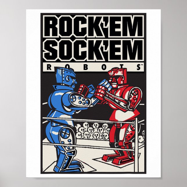 Sten em Sock em Robots Boxing Ring Poster (Framsidan)
