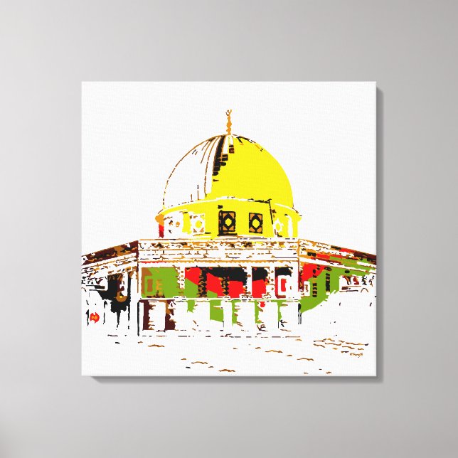 Sten: En fredssymbol Canvastryck (Framsida)