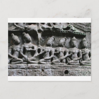 Sten figurer vid ta prohm vykort