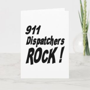 Sten för 911 Dispatchers! Hälsningkort Kort