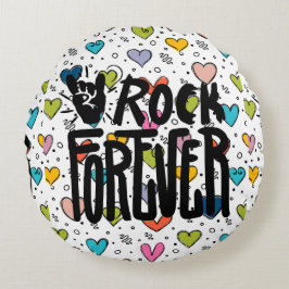 sten för alltid rund kudde