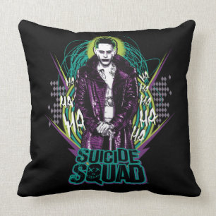 Sten för Joker för självmordSquad grafisk Ret Kudde