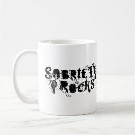 Sten för Roligt Loving Sober Rockers Kaffemugg