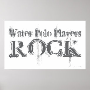 Sten för vattenPolospelare Poster